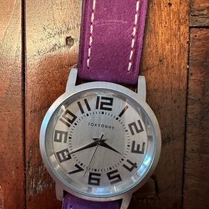 Women’s TOKYObay purple suede watch